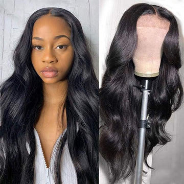 Ali Annabelle 13x4 Transparent Lace Front Wig 180% Density Body Wave Human Hair Wigs